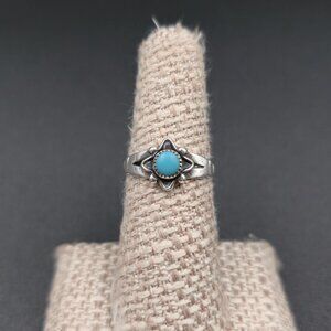 Size 6.5 Sterling Silver Bell Trading Company Turquoise Ring A6842